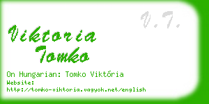 viktoria tomko business card